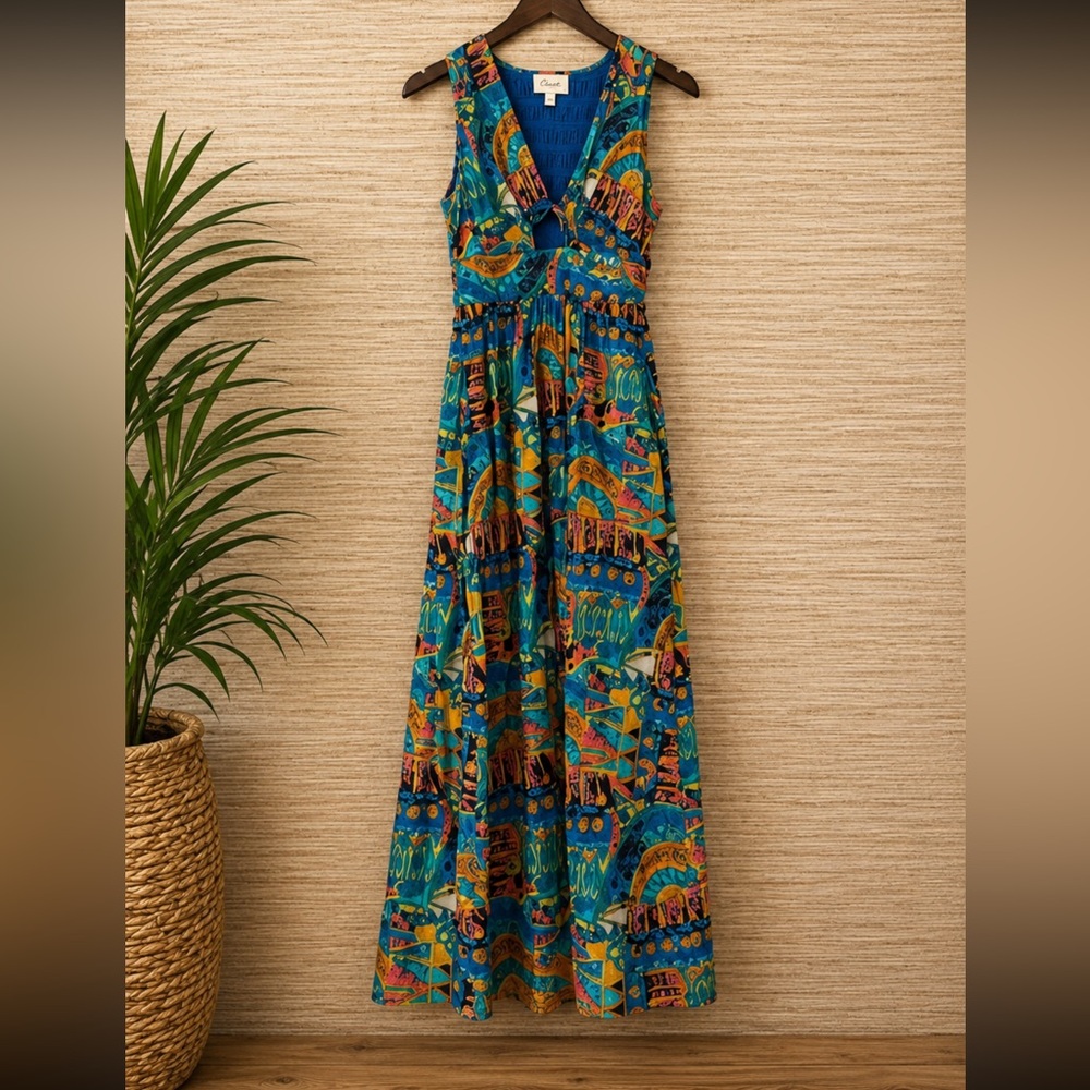 NWOT CLEOBELLA ayanna ankle dress in paradiso resort Small
